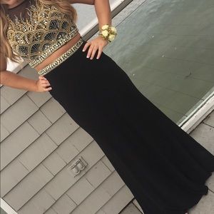 Two piece prom dress